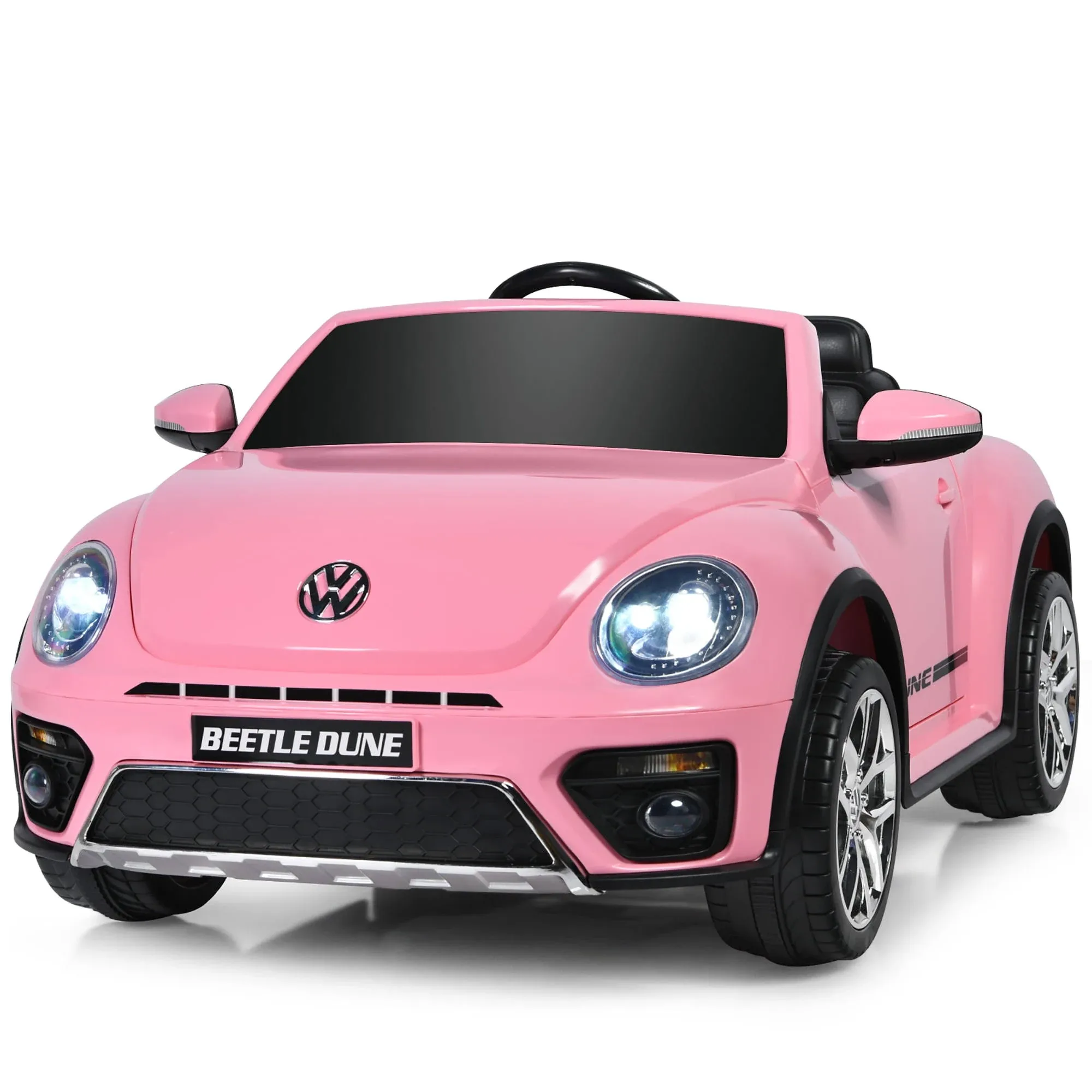 Costway Volkswagen Beetle Kids Electric Ride On Car with Remote Control