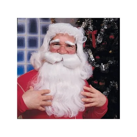 Deluxe Santa Beard And Wig Set