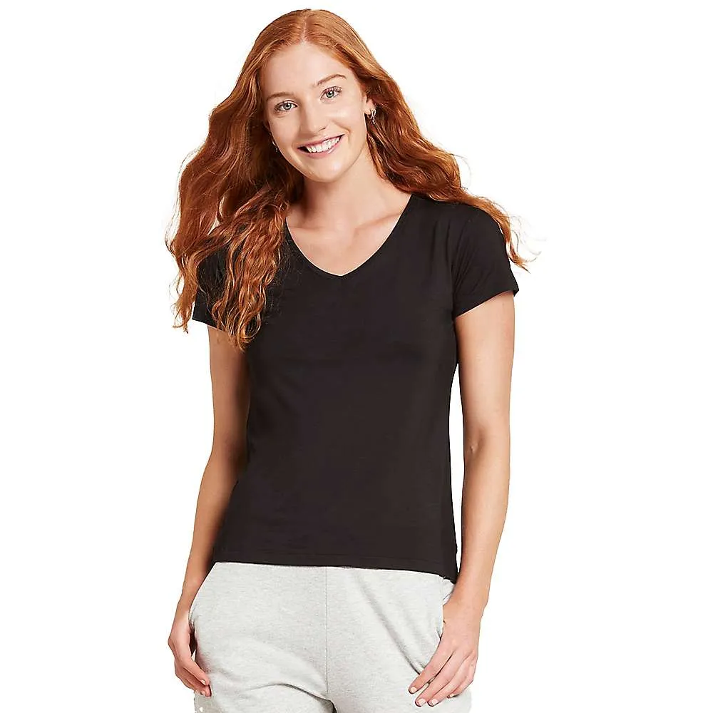 Boody Organic Bamboo V-Neck T-Shirt Black Large Large Pack