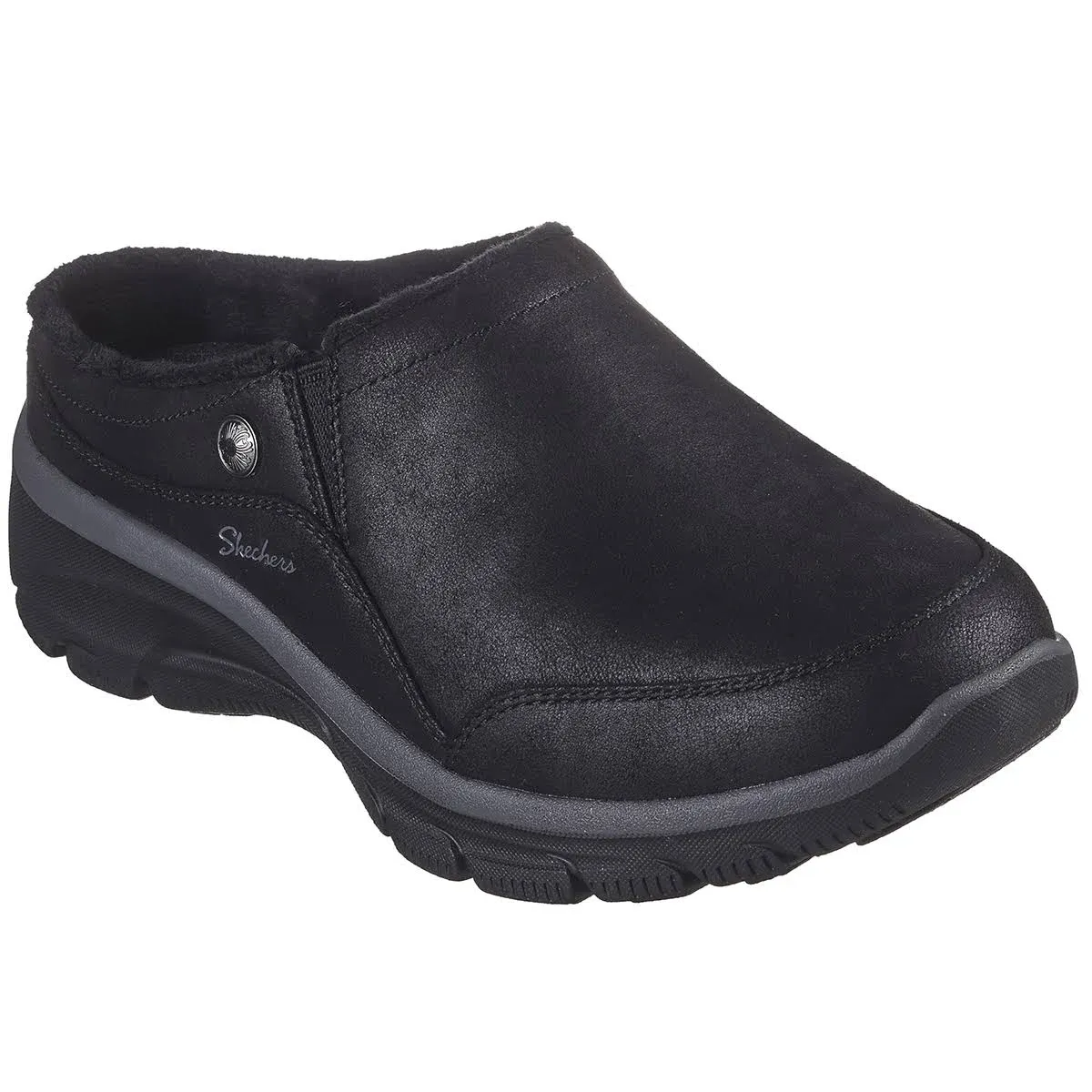 Skechers Women's Easy Going-Latte 2 Mule, Black, 6.5Skechers Women's Easy Going-Latte 2 Mule, Black, 6.5