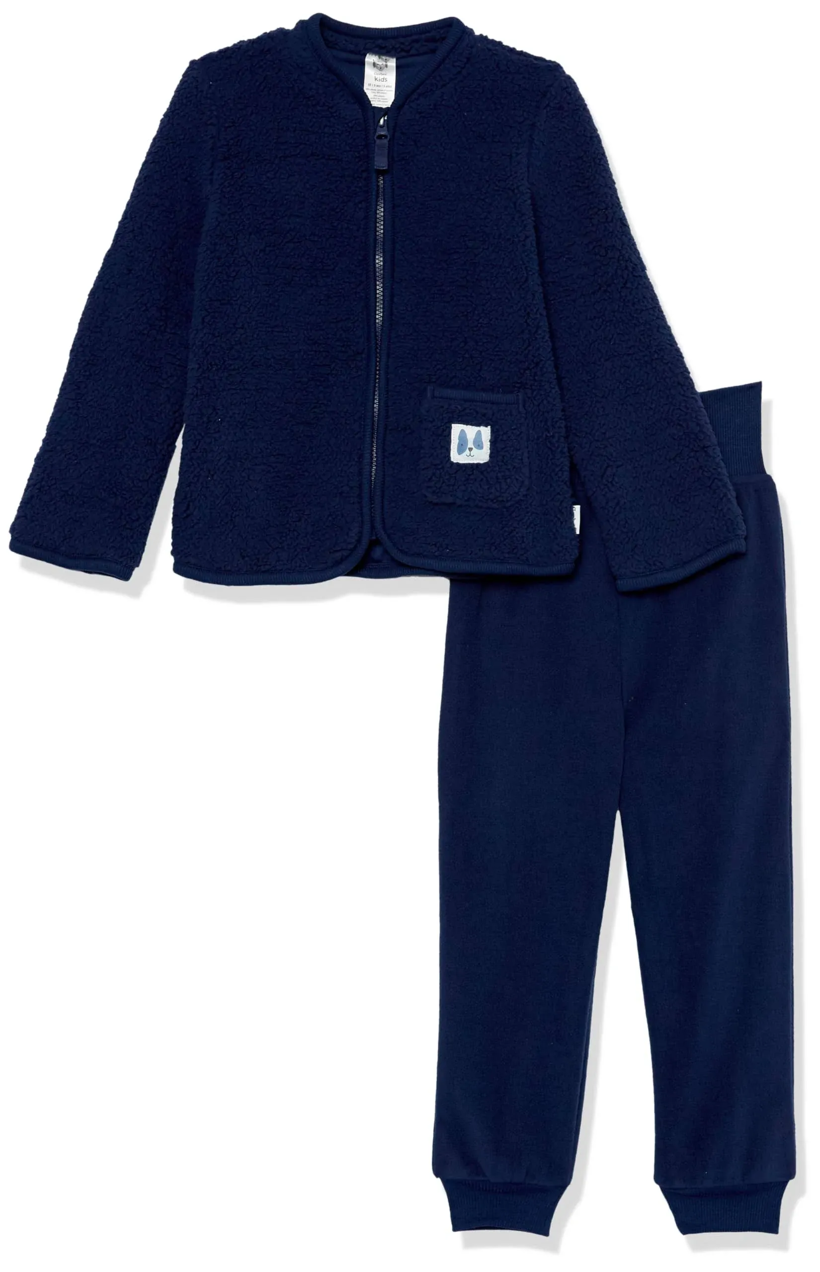 Gerber Baby Boys Toddler Sherpa Jacket & Jogger Pant Set