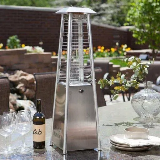 AZ Patio Heater Stainless Steel Glass Tube Tabletop Heater