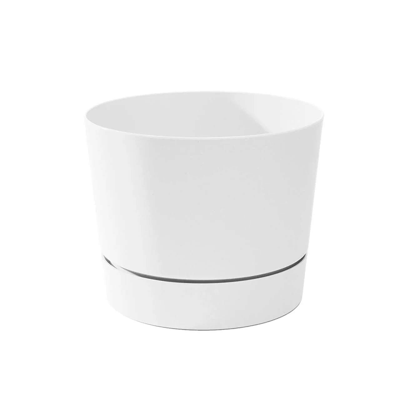 Majestic Low Profile Cylinder Pots, 12½-Inch, White