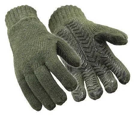 Refrigiwear Fleece Lined Insulated Wool Grip Gloves 0421RGRN