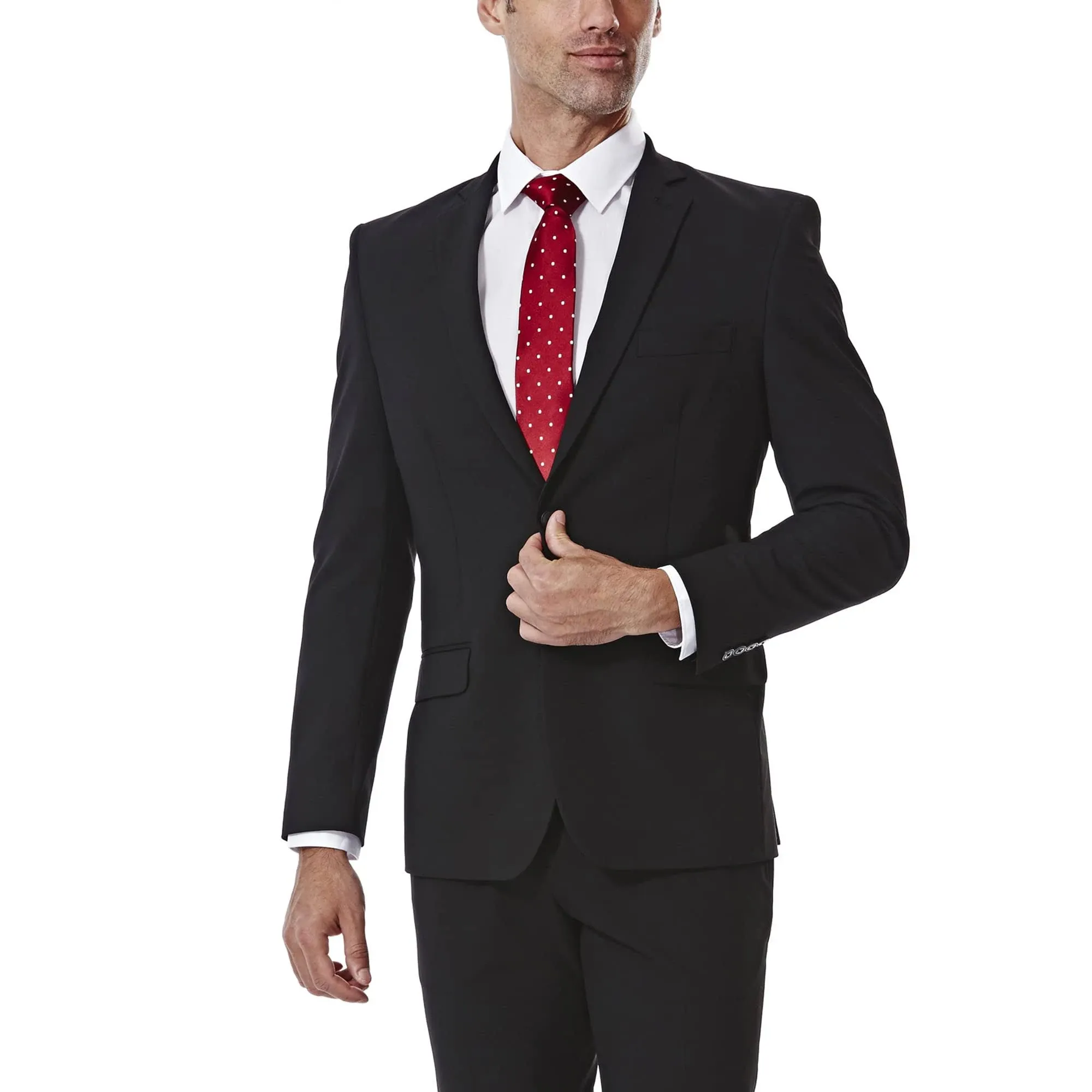 J.M Haggar Men's 4 Way Stretch Slim Fit Suit Separate Jacket