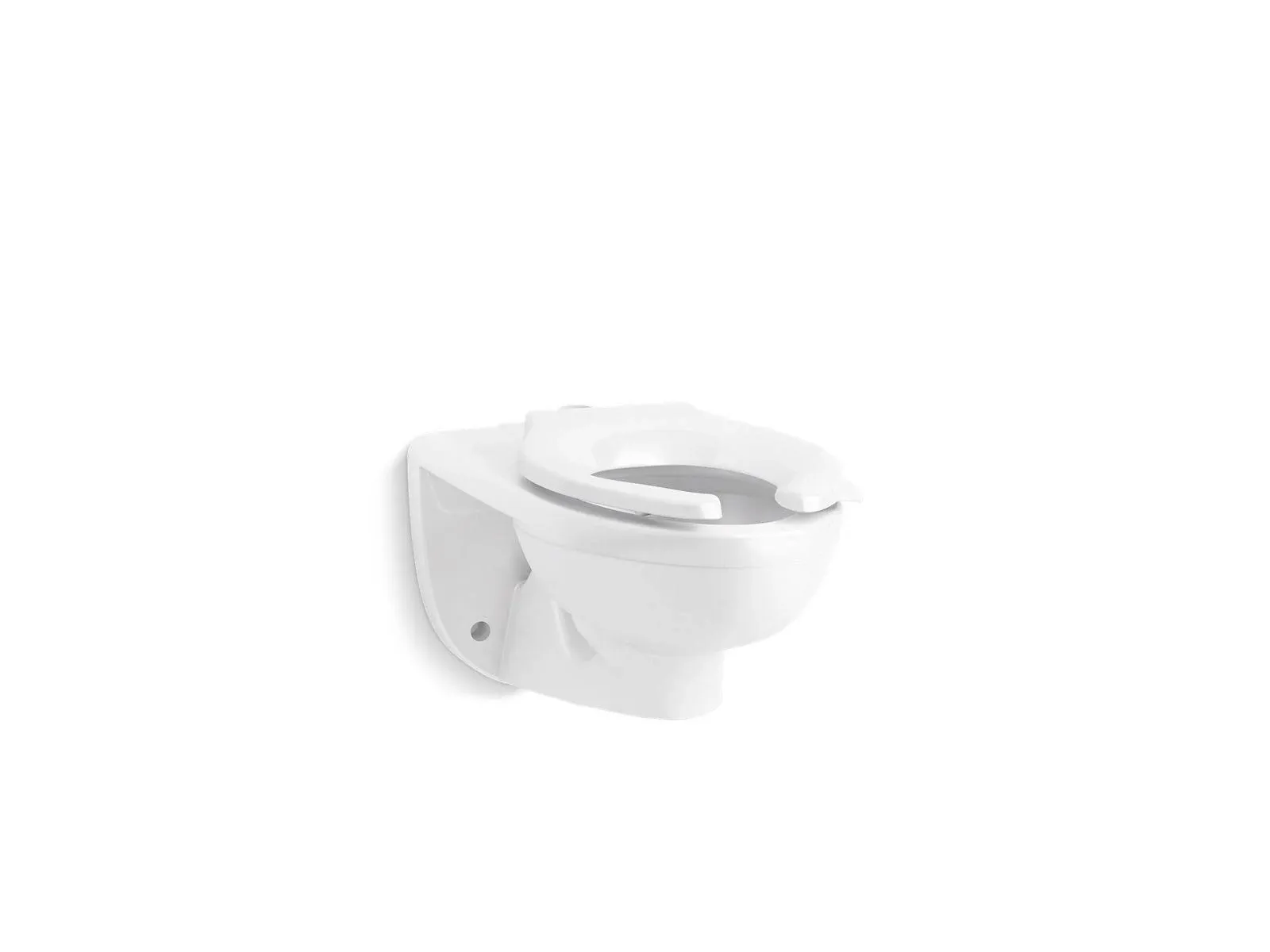 Kohler 84325-L-0 Kingston Ultra Wall-Mounted Top Spud Flushometer Bowl