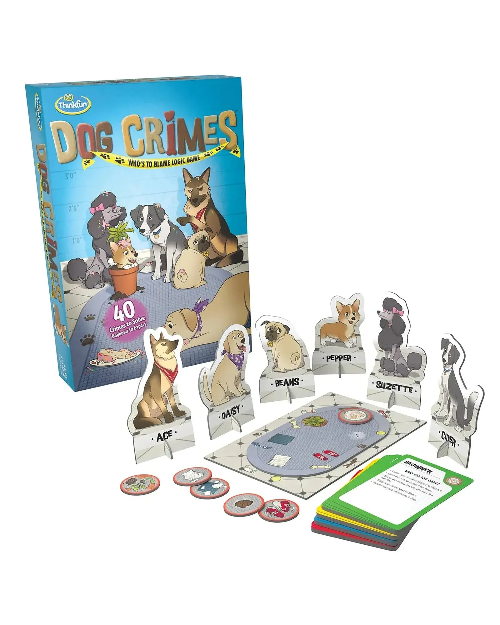 ThinkFun 76414 Dog Crimes, Logic Game - Recommended Age 8+ (Spanish Language Edition)