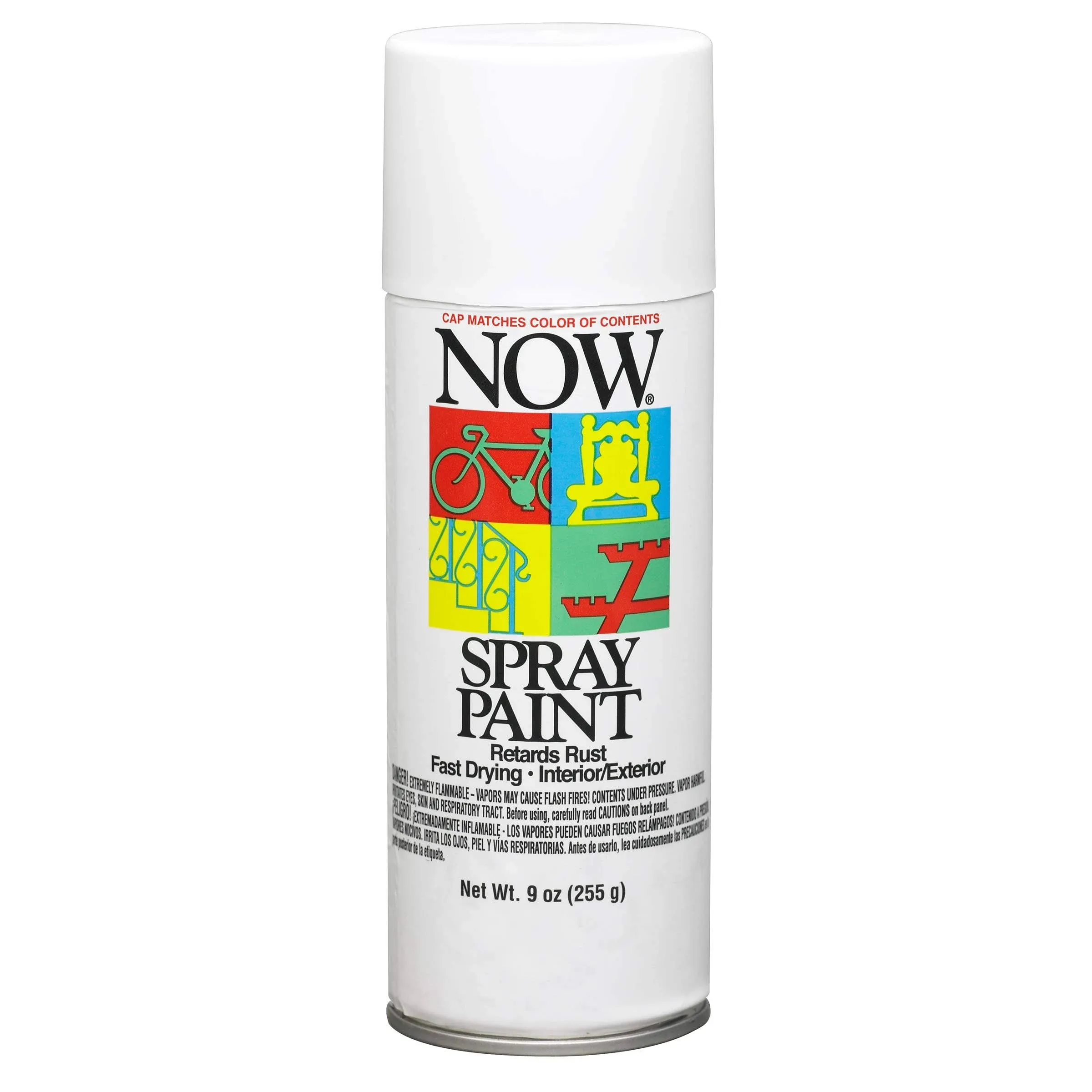 Now Aerosol Paint 9Ozflat Black