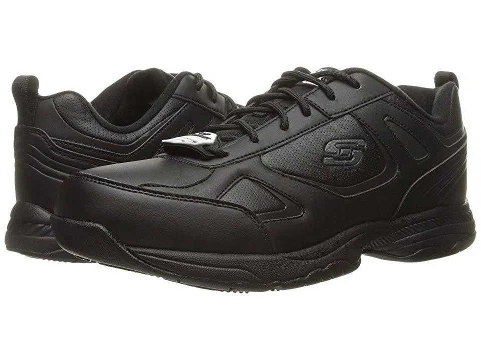 "For Work Men's Dighton Black Athletic Slip-Resistant Shoes"