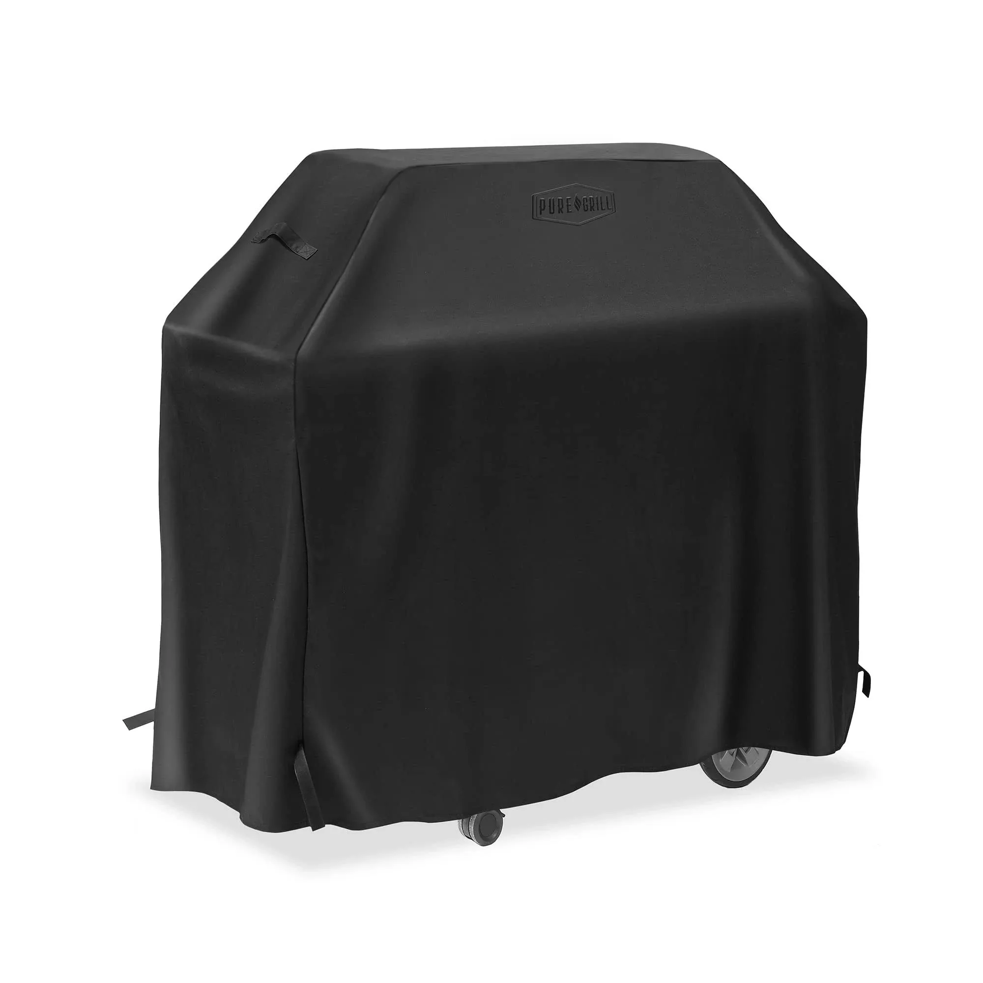 Pure Grill 22-inch Ceramic Grill Cover for All Large Kamado Charcoal BBQ Grill Brands, Universal Fit Cover - 31" Dia x 40" H