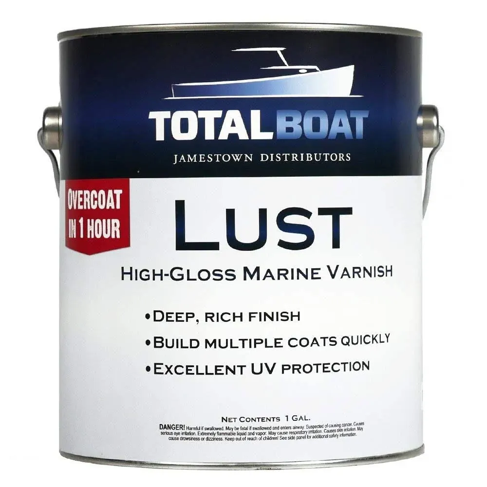 TotalBoat-486490 Lust Marine Varnish, High Gloss and Matte Finish for Wood, Boats ...