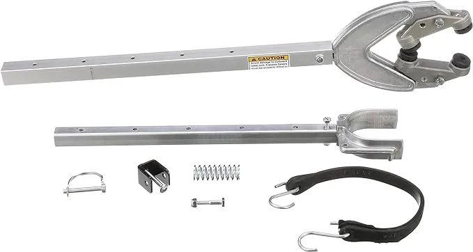 Attwood SP-429-RB Shock Absorbing Transom Saver, Adjustable from 31 to 40 Inches, Heavy Duty Head, Roller and Trailer Mounts 