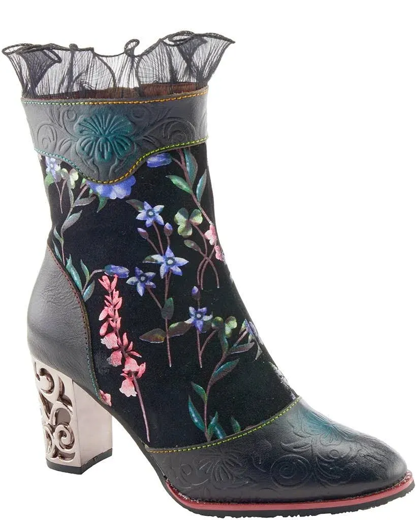 L’artiste by Spring Step Women's Gaga Boots - Black Multi in Size 41