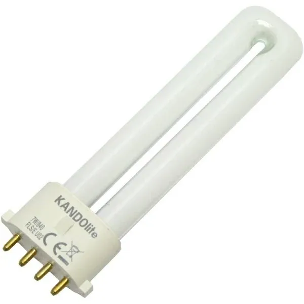 Kandolite 74000 - FLS/E 7W 4000k Single Tube 4 Pin Base Compact Fluorescent Light Bulb