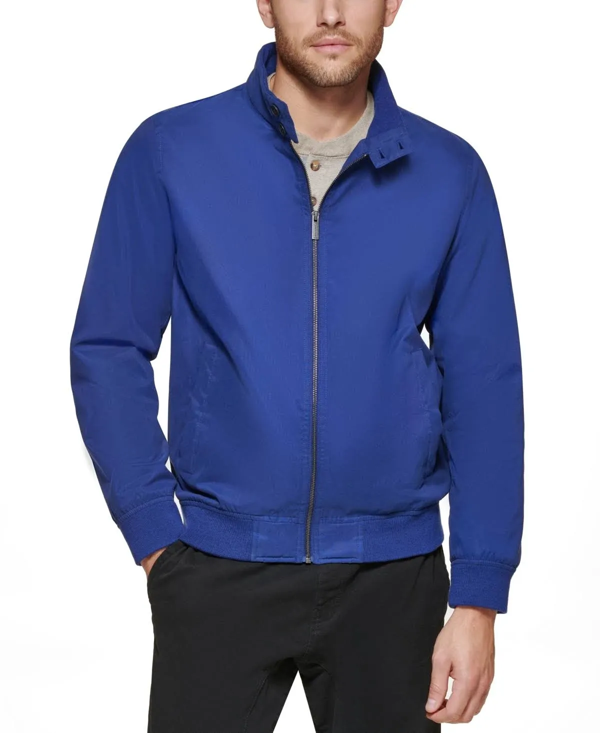 Club Room Men's Regular Fit Bomber Jacket