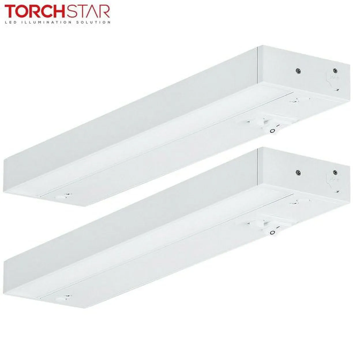 TORCHSTAR LED Under Cabinet Light, 12 inch, 8W, Dimmable, Linkable, 3 Color Leve - New