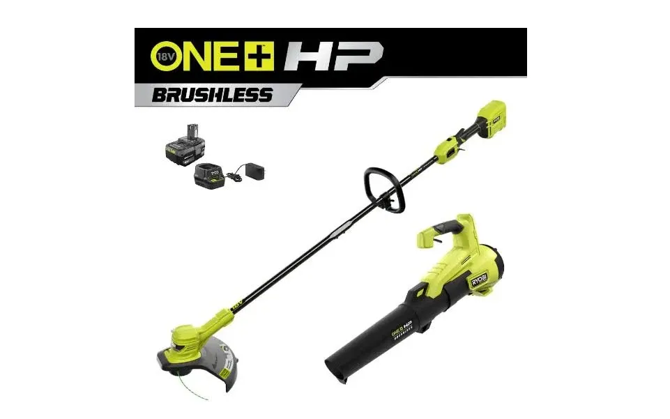 NIB!! RYOBI 18V String Trimmer/Edger and Jet Fan Blower Combo Kit - P20121