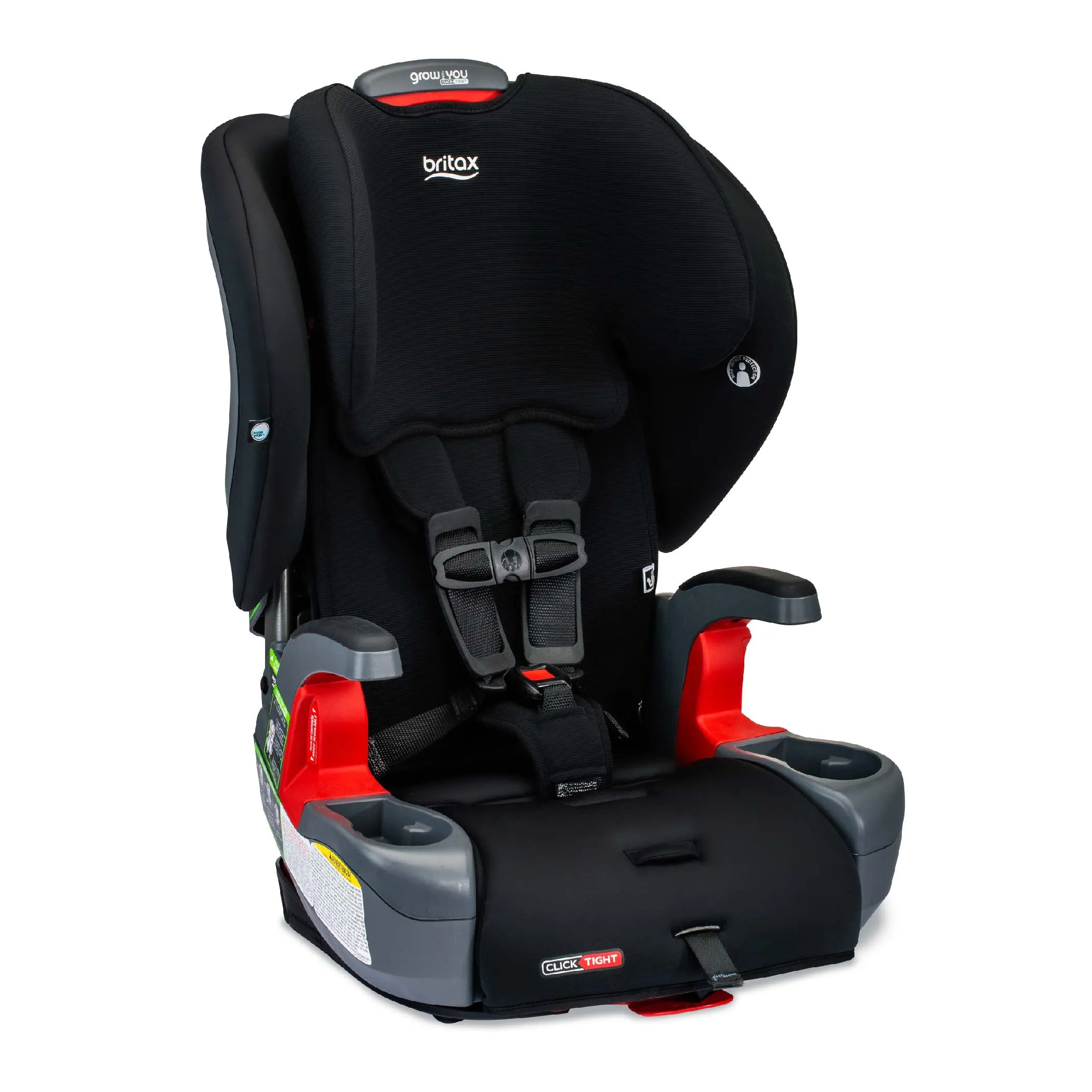 Britax Grow with You ClickTight Harness Booster Seat Black Contour SafeWash