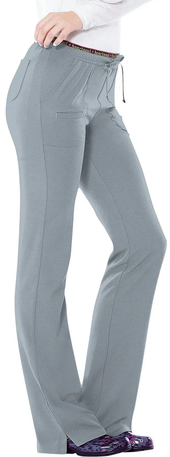 Heartsoul 20110 Heart Breaker Low Rise Drawstring Pant - Grey - M