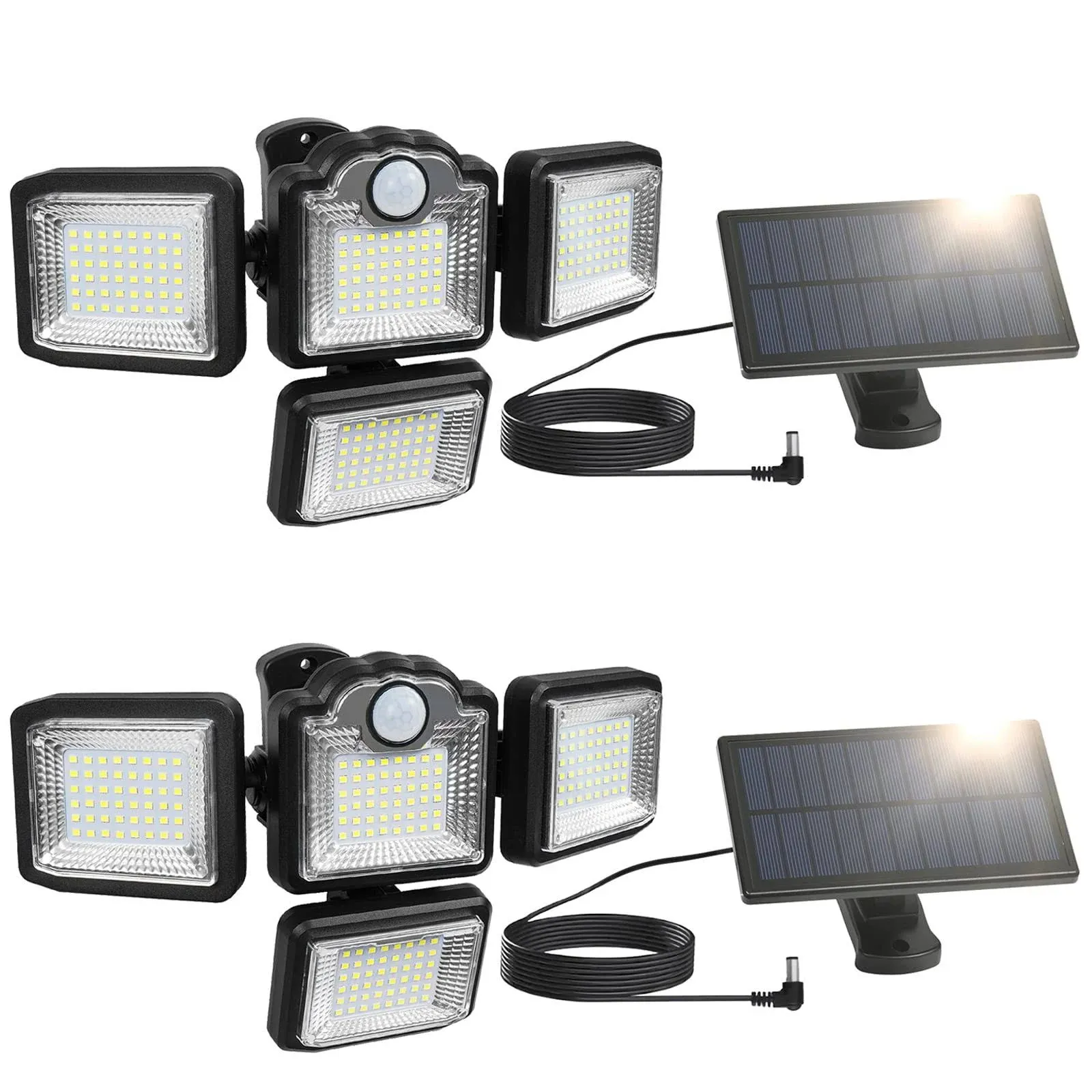 Totexil Solar Flood Lights Outdoor, 2 Pack 2000 LM 3 Modes Motion Sensor Outd...