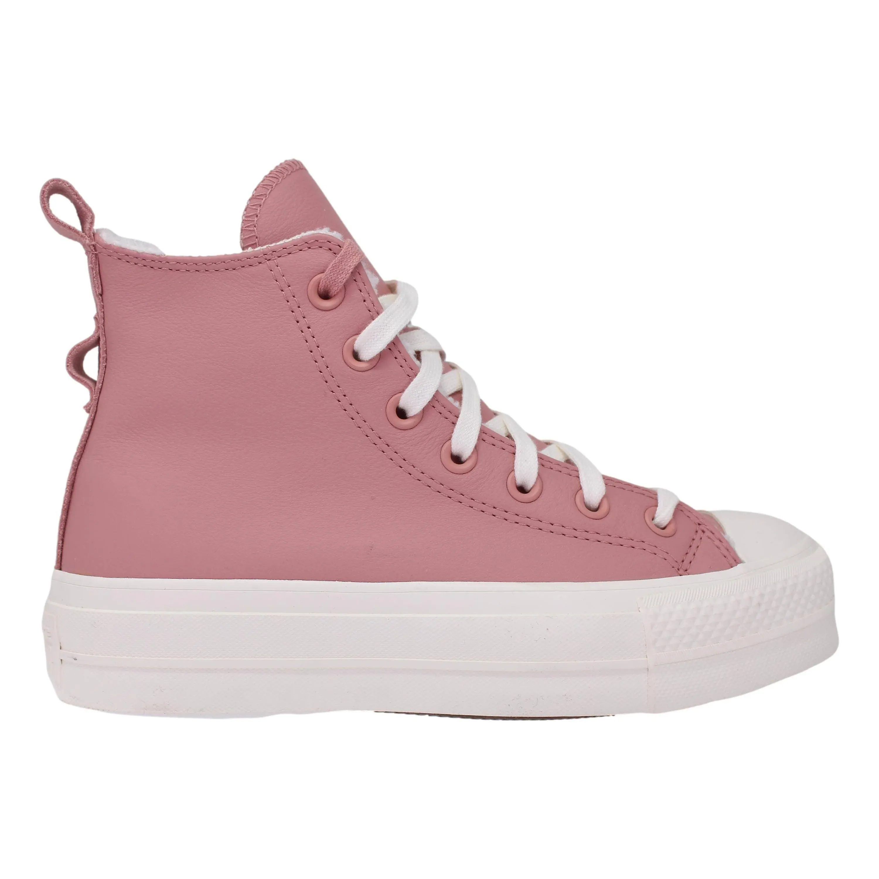 Converse Pink Chuck Taylor All Star Cozy Sherpa Platform Lift Sneakers - Size 8