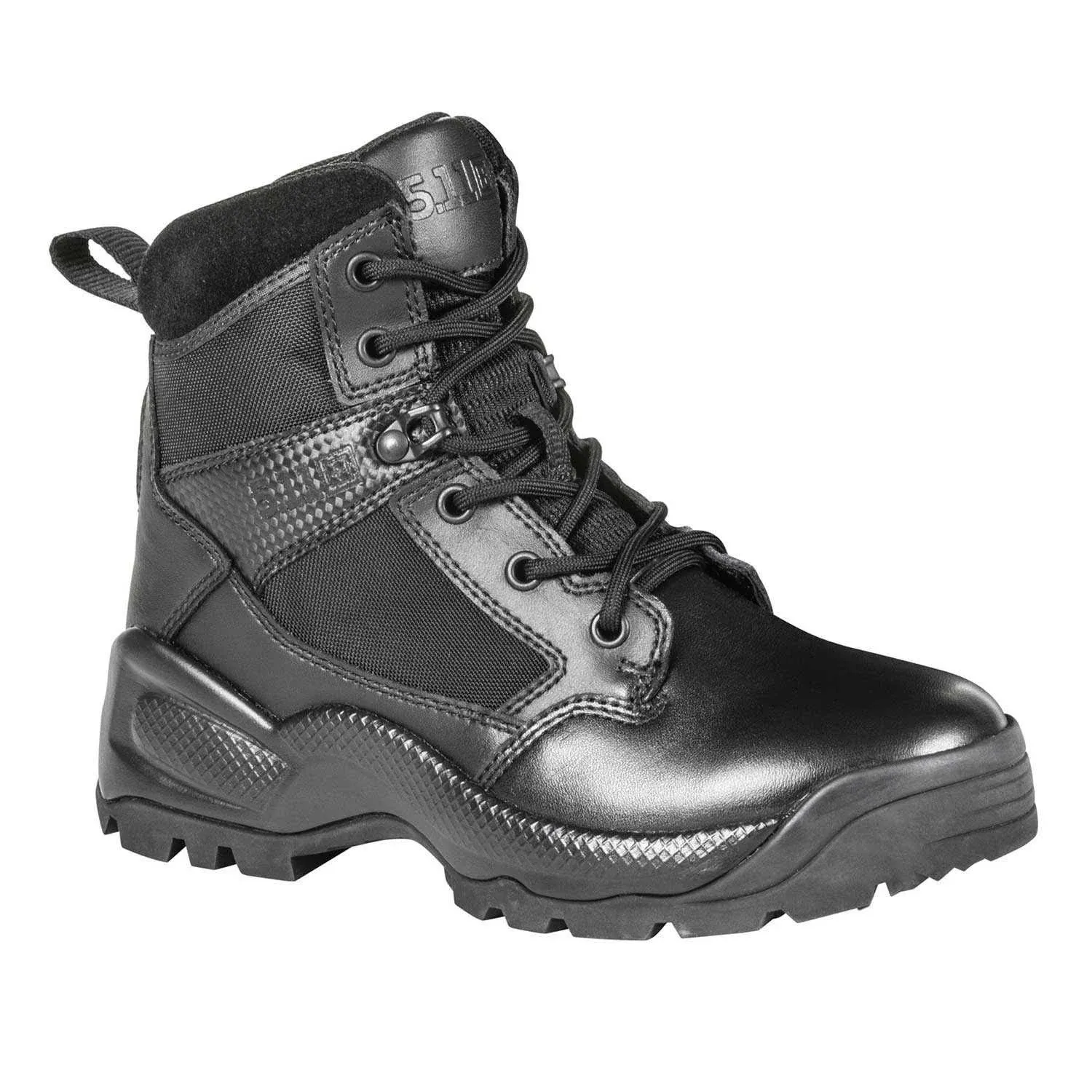 5.11 Women's ATAC 2.0 6" Tactical Side Zip Military Combat Boot, Style 12404, Black