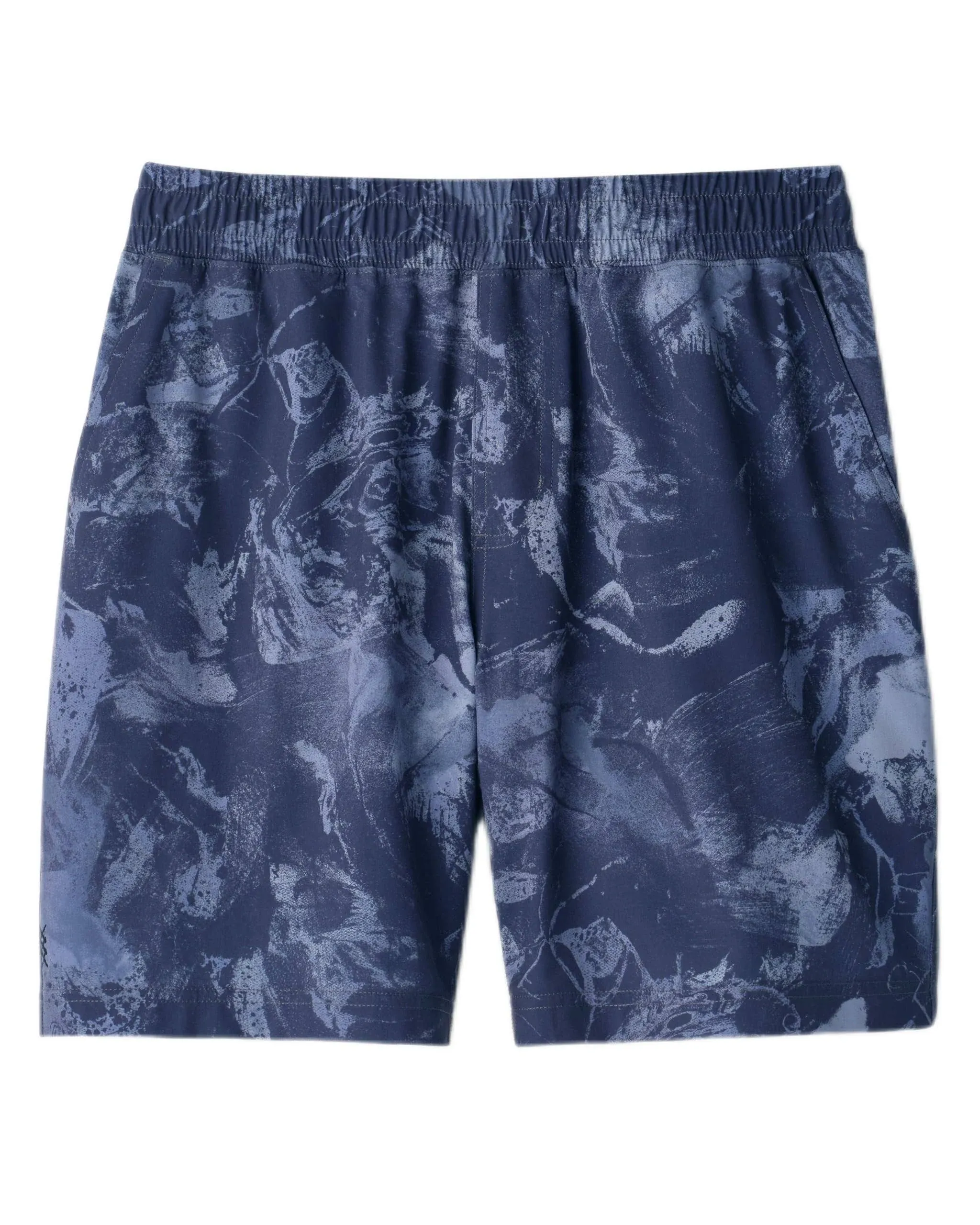 Rhone Men's 7" Mako Athletic Shorts - Blue - Size Medium - Navy Marble