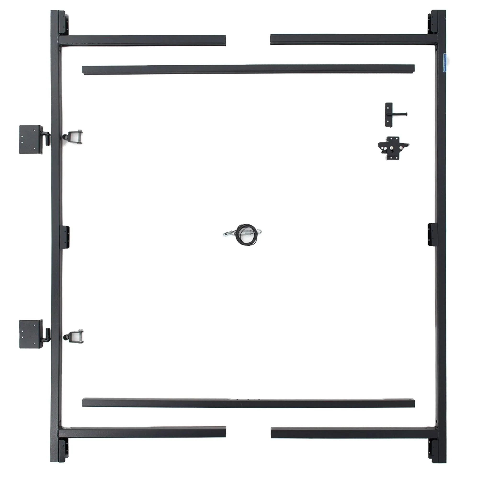 Adjust-A-Gate AG36-3 Steel Frame Anti Sage Gate Building Kit, 36 to 60 Inches Wide Opening Up To 7 Feet High Fence, Black Finish