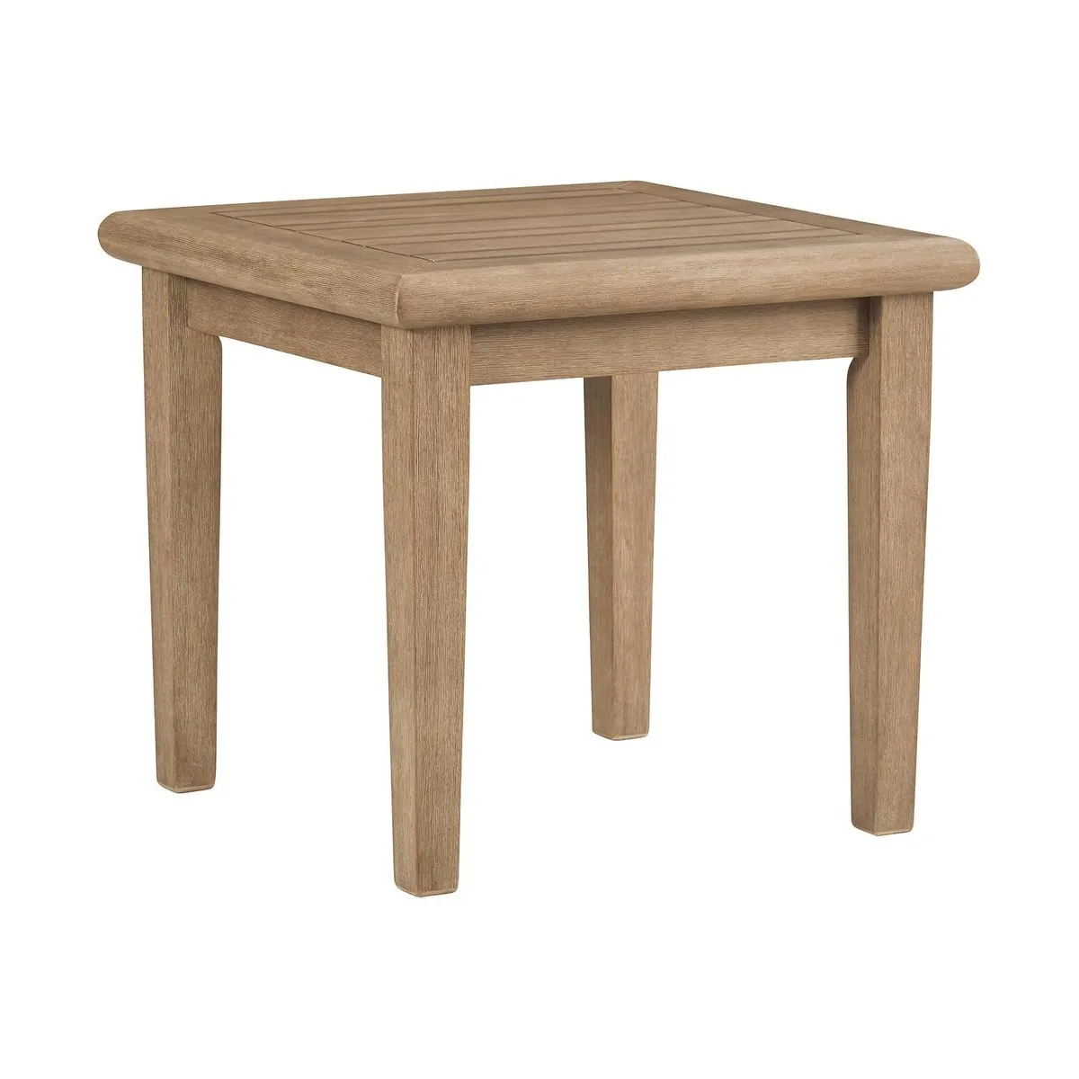 Gerianne Outdoor Brown Square End Table - 24" W x 24" D x 22" H