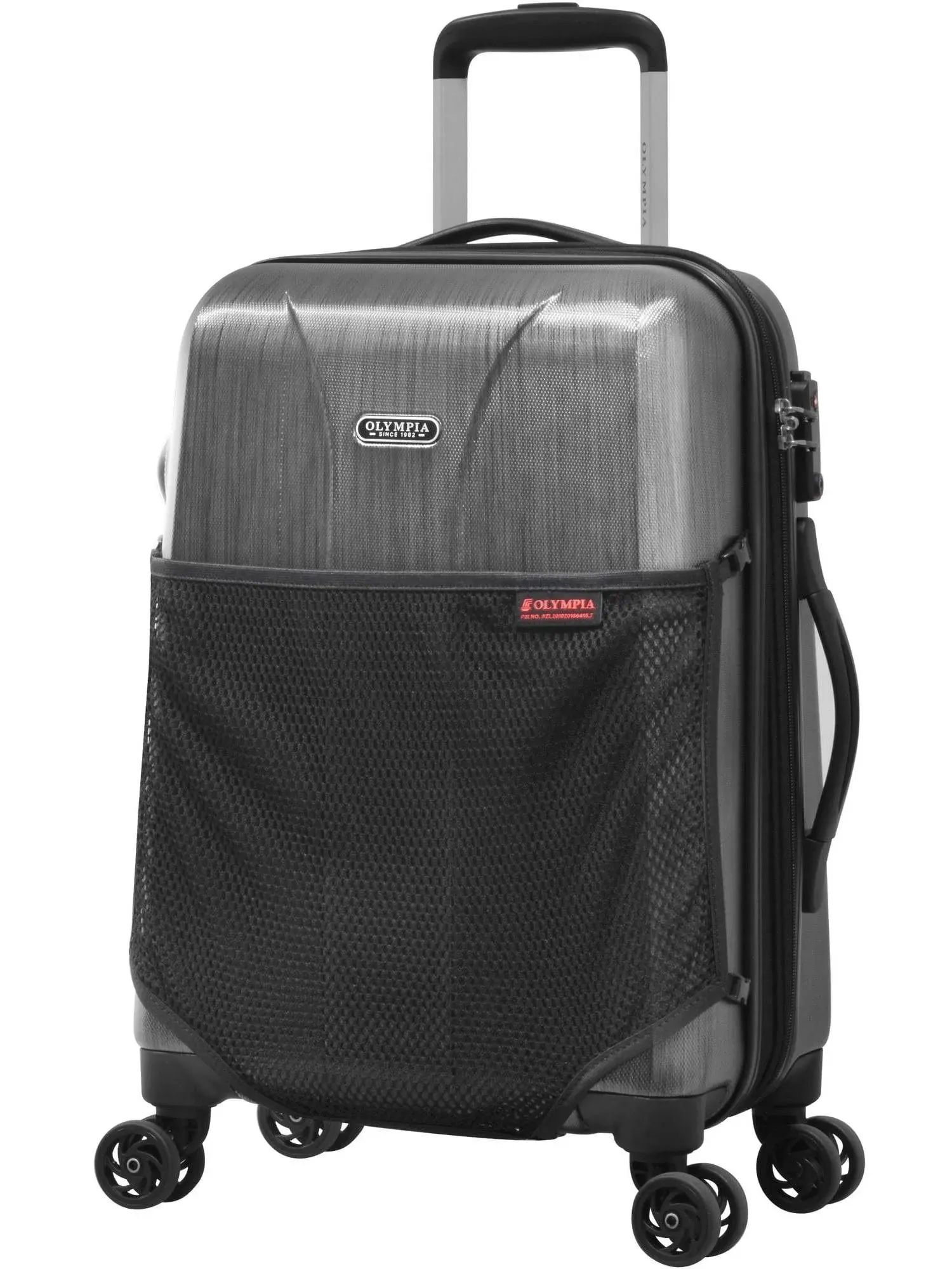 Olympia U.S.A. Aerolite Expandable Lightweight Hardside Double 4 Wheel Spinner Luggage Suitcase with TSA Lock 21-inch Carry On