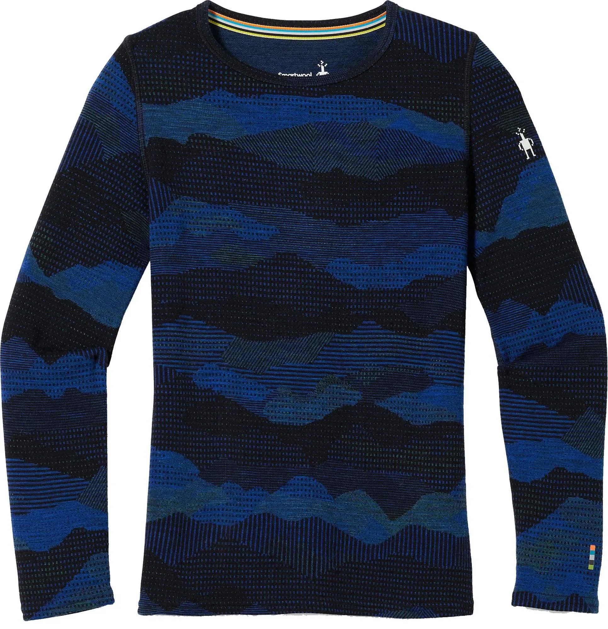 "SMARTWOOL Kids' Classic Thermal Merino Base Layer Pattern Crew"