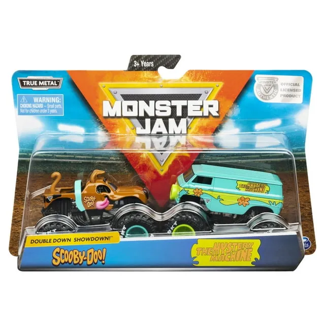 Monster Jam Scooby Doo Double Down Showdown Diecast Car 2-Pack