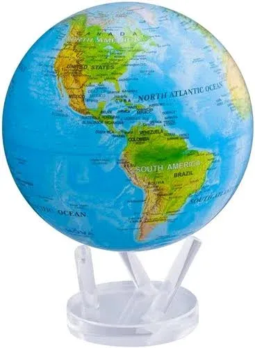 MOVA Relief Map Blue Globe 8.5"