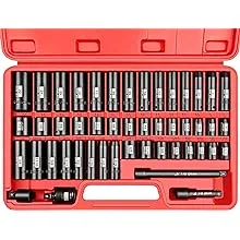 YIYITOOLS 48 Pcs 3/8 Drive Impact Socket Set