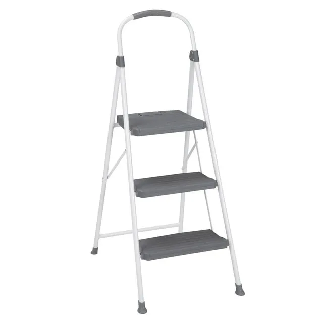 Cosco® Steel 3 Step Stool Ladder with Rubber Hand Grip, Type III