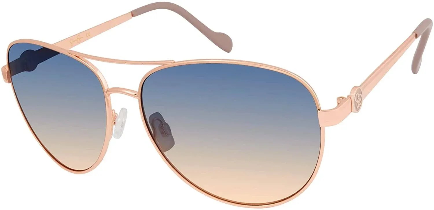 Jessica Simpson Women's J5596 Classic Metal Aviator Pilot Sunglasses with UV400 Protection