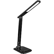 OttLite Slimline LED Desk Lamp – Touch Activated Controls, 3 Brightness Settings, ClearSun LED, Modern Design for Work, Office, or Dorm