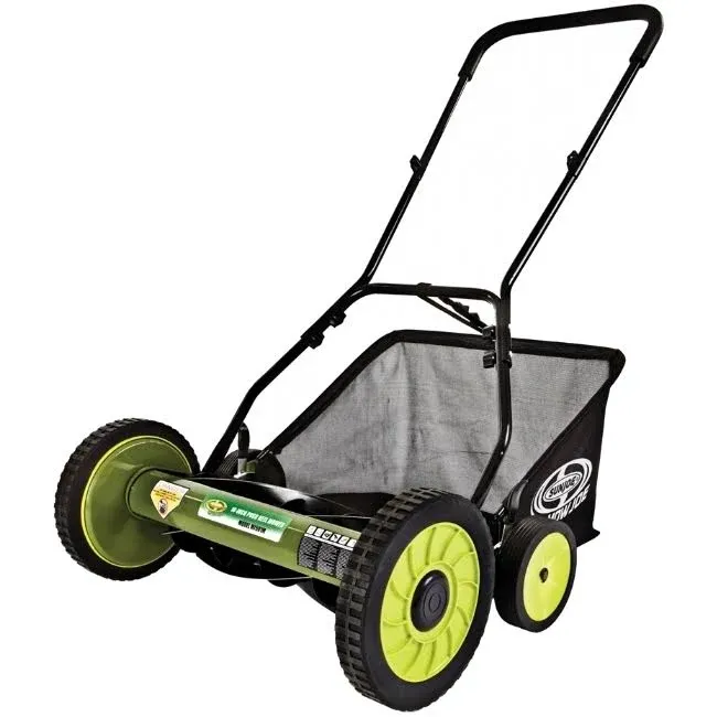 Sun Joe Manual Reel Mower with Grass Catcher