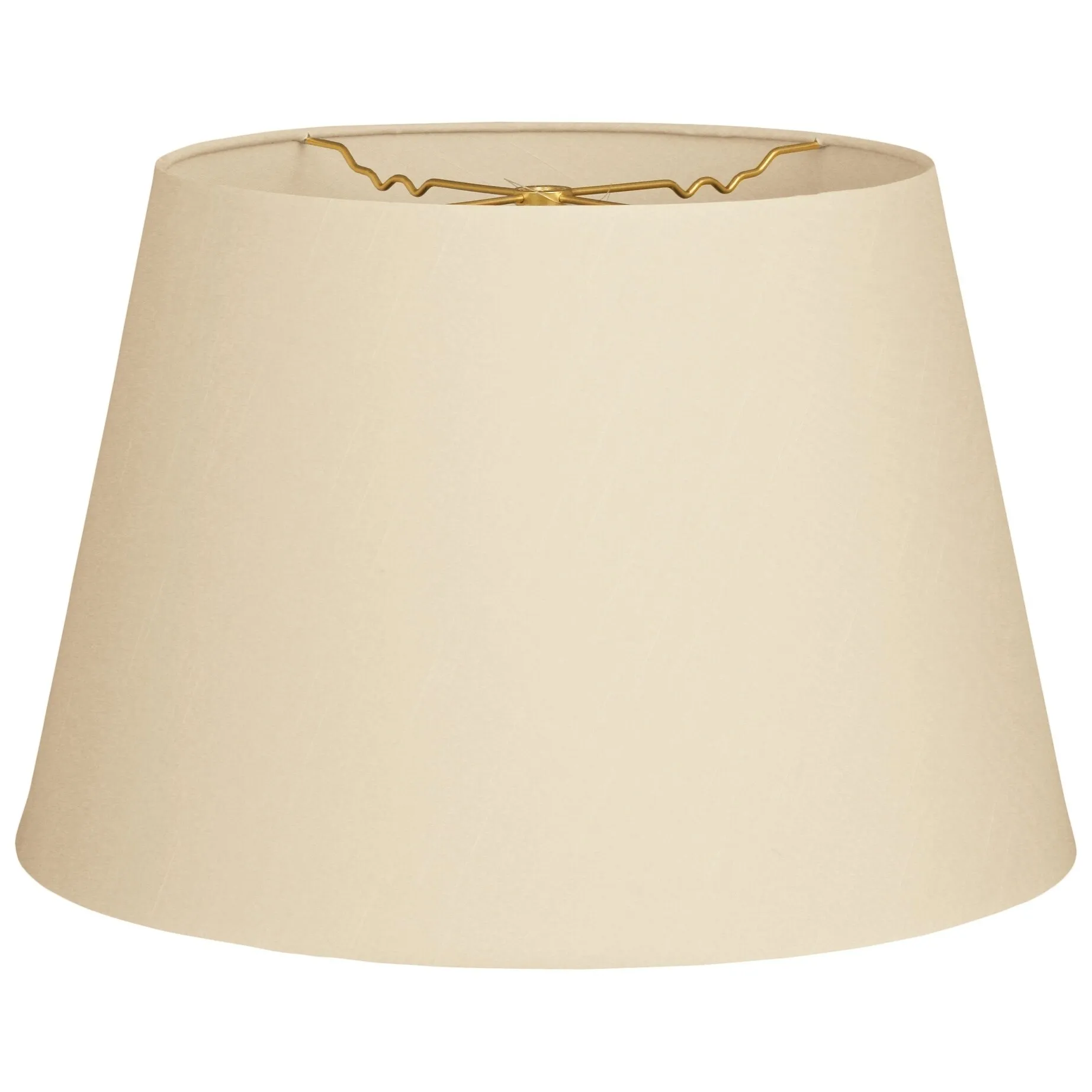 Royal Designs Tapered Shallow Drum Hardback Lamp Shade, Beige, 12 x 16 x 11