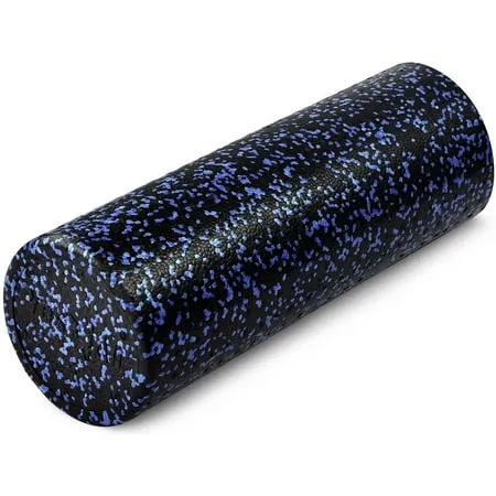 Yes4All High-Density Foam Roller for Back Pain Relief, Yoga, Exercise, Physical Therapy, Muscle Deep Tissue Massage 12-18-24-36 - Black - 18 Inches