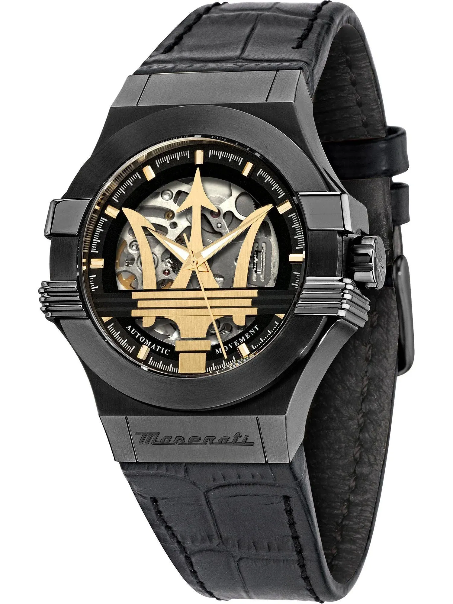 Maserati Men's Black Potenza Watch R8821108036