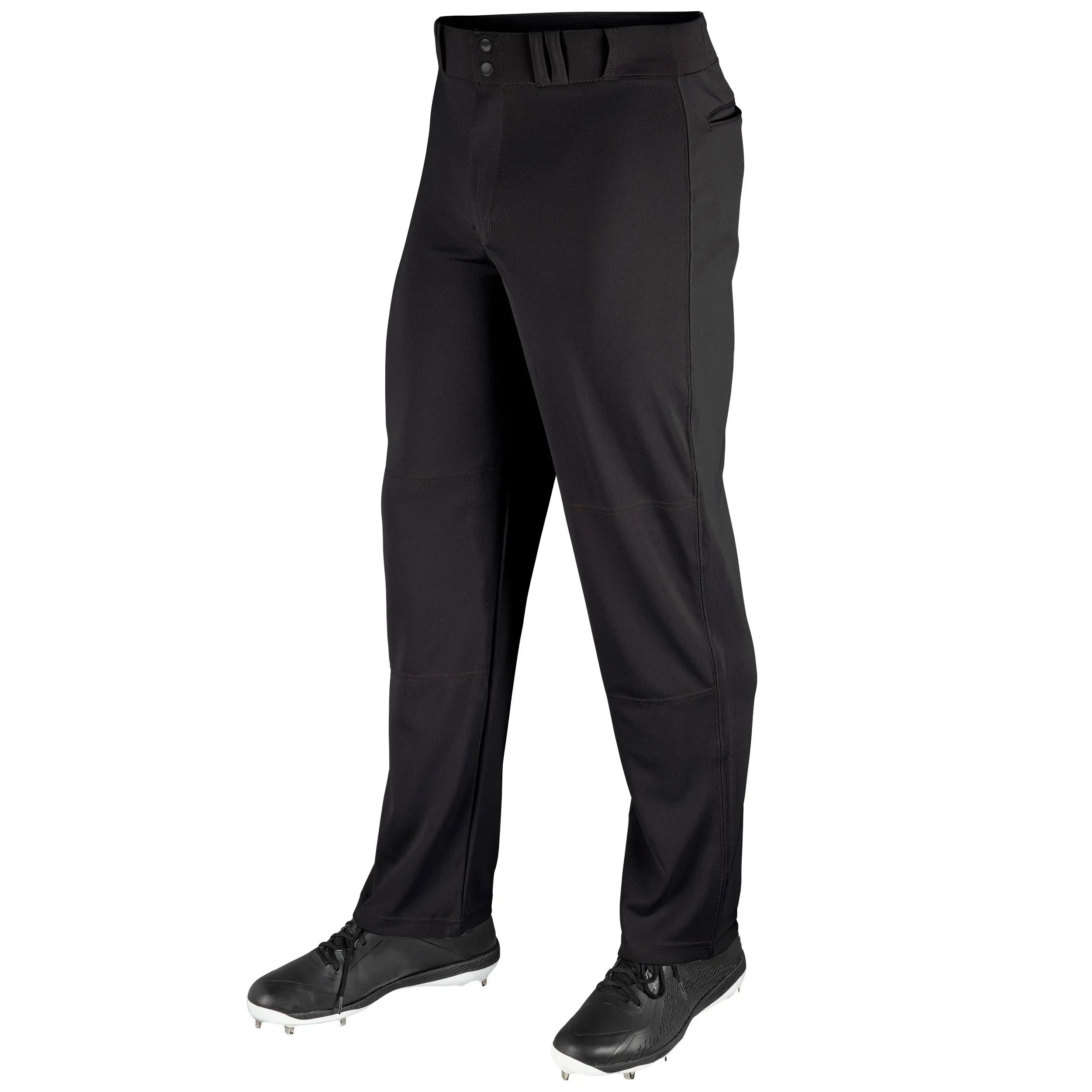 Champro Bp4u Open Bottom Relaxed Fit Baseball Pant - Black