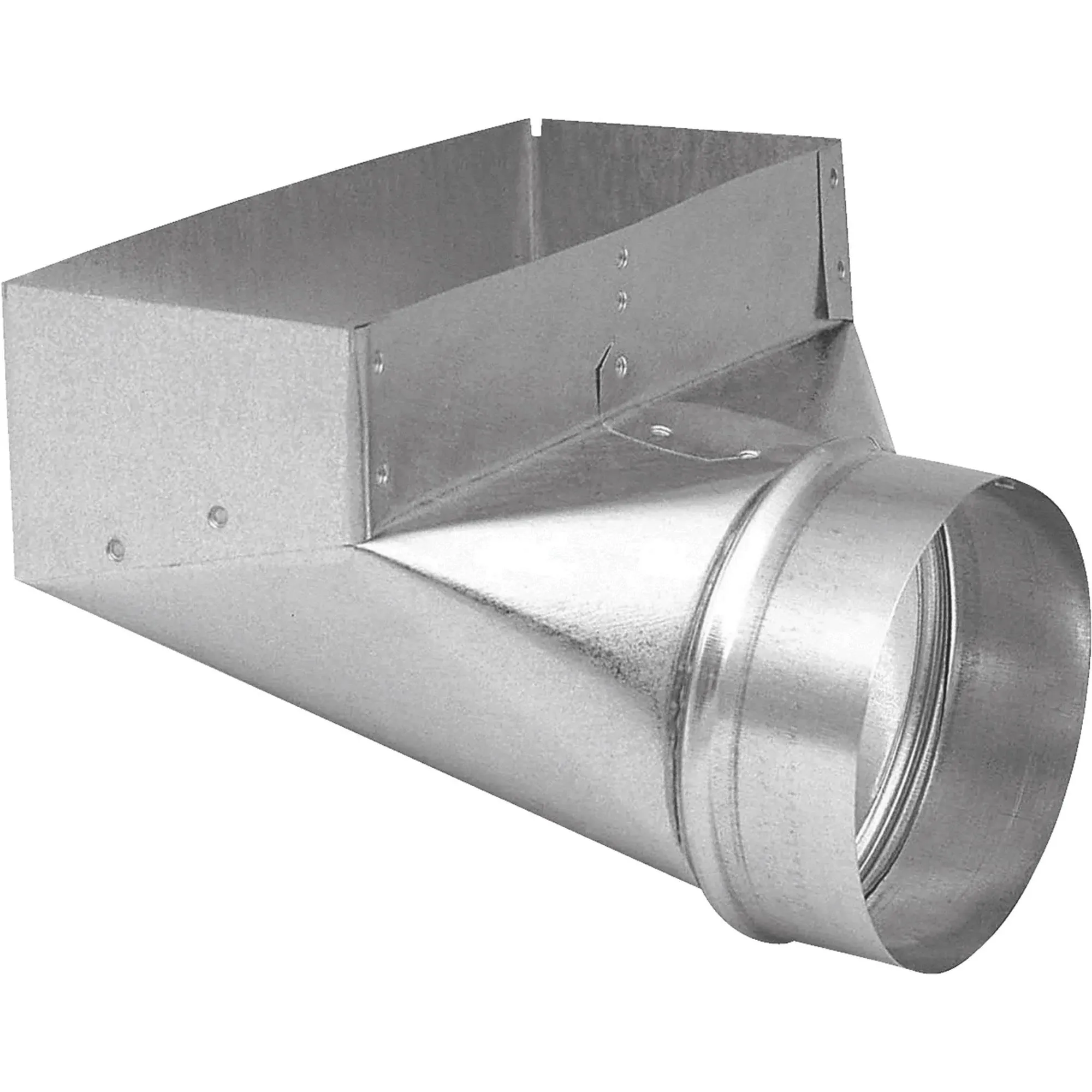 Imperial GV0627-C Wall Register Boot, 4 in L, 12 in W, 6 in H, 90 deg Angle, Galvanized