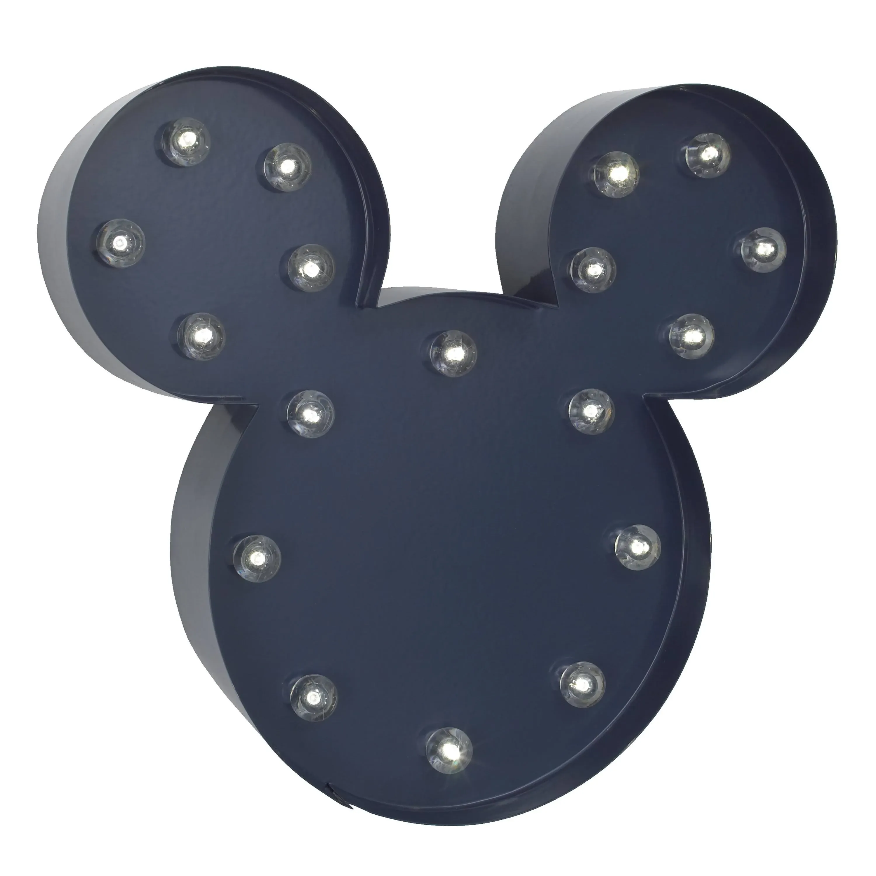 Disney Mickey Mouse Light Up Nursery Wall Decor with 2 Hour Timer, Navy