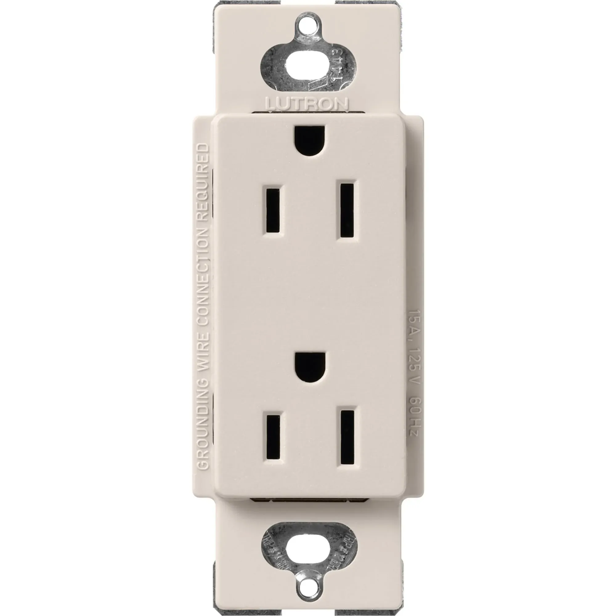 Lutron 15-Amp Duplex Receptacle, Satin Taupe, SCR-15-TP