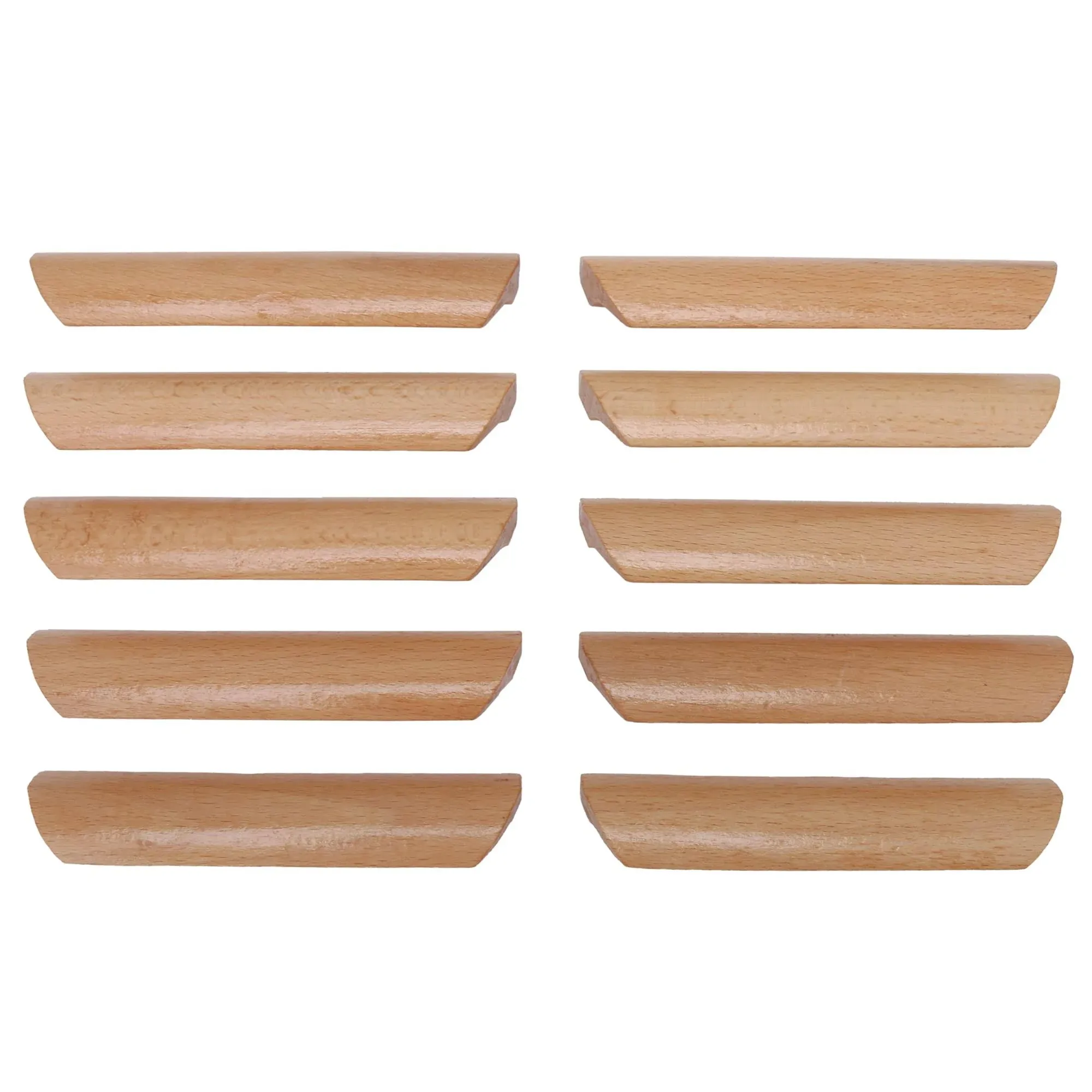 Doublelife 10PCS Wood Furniture Pulls Handles - Kitchen Drawer Wardrobe Cupboard Knobs(Hole-to-Hole Distance: 3.77inch)