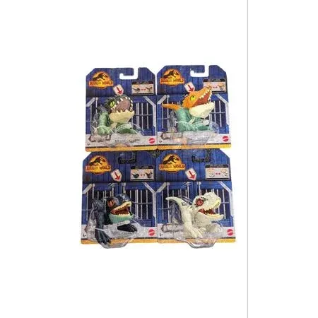 Dinosaur Toys Figures Jurassic World Uncaged Wild Pop Ups 4 Pack Collectable