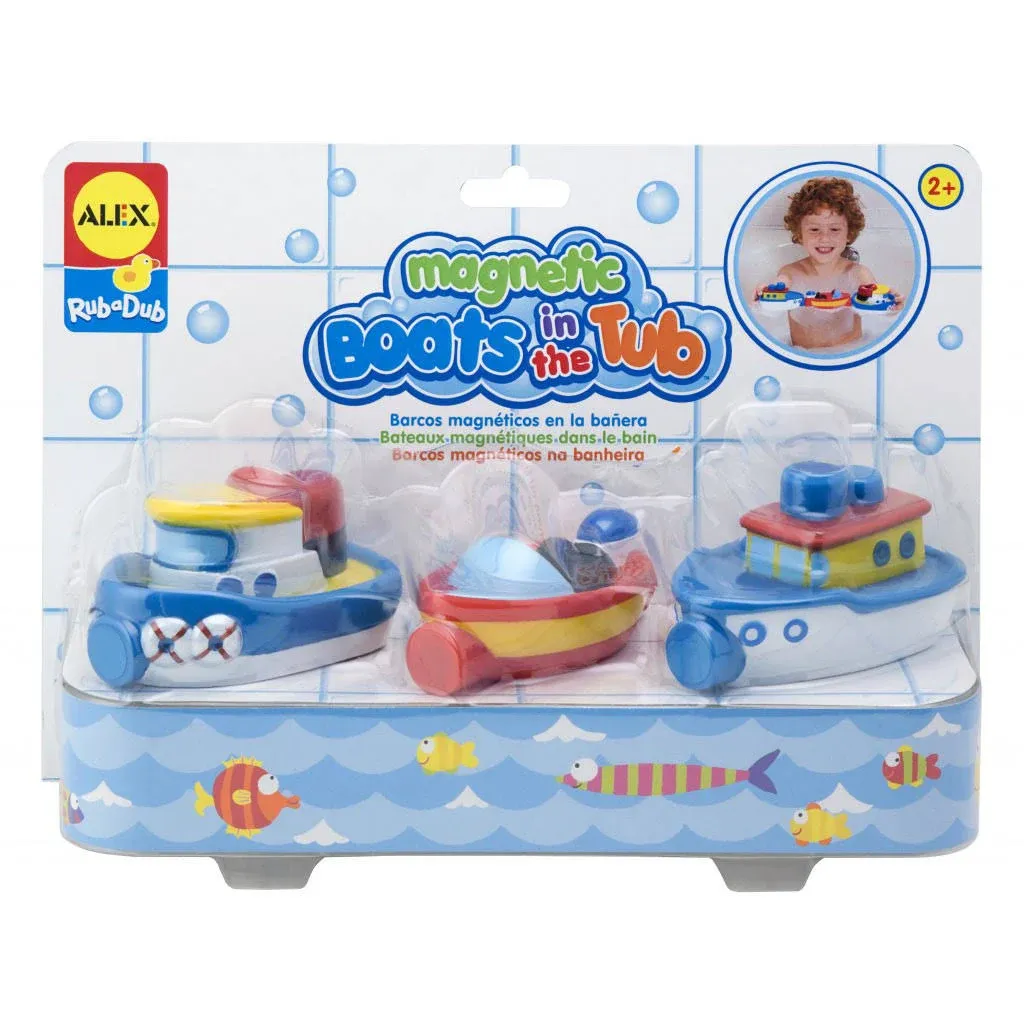 Alex Rub a Dub Magnetic Boats in the Tub Kids Bath Activity