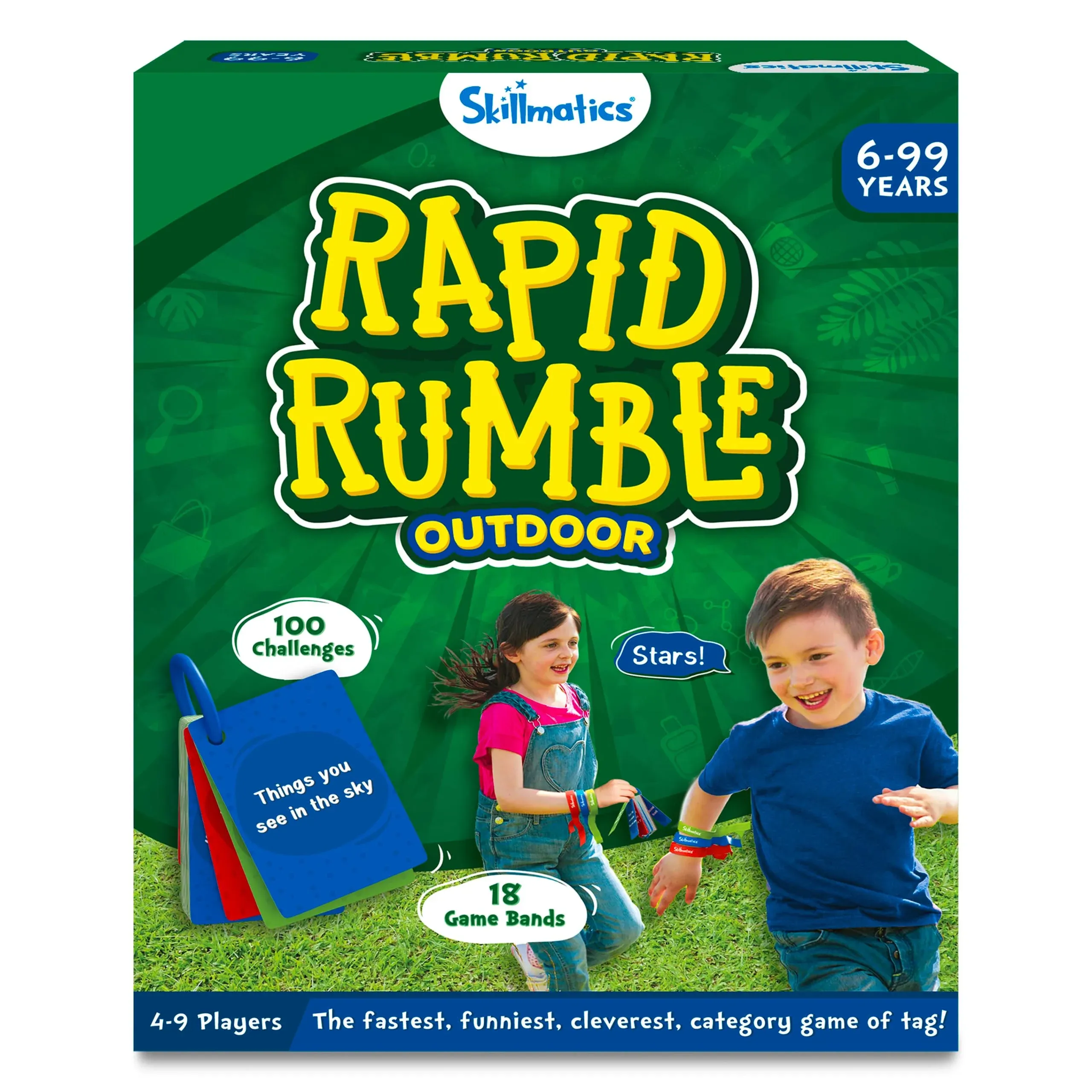 Skillmatics Category Game - Rapid Rumble Outdoor, Game of Tag, Games for Kids, Teens & Adults, Gifts for Boys & Girls Ages 6, 7, 8, 9 and Up