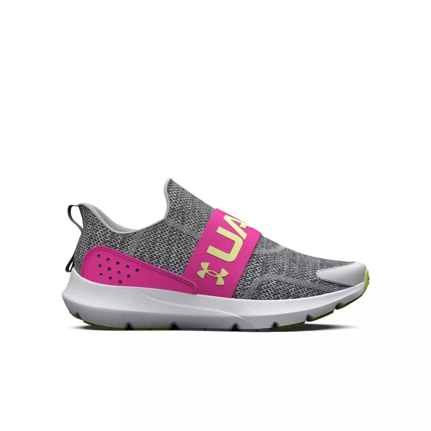 Under Armour Grade School Surge 3 Slip On Girls Running Shoes